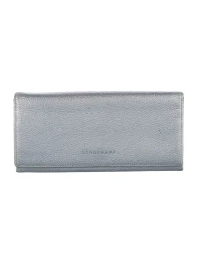 Pre-owned Longchamp Leather Continental Wallet
