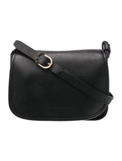 Pre-owned Longchamp Leather Crossbody Bag In Black