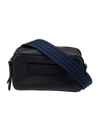 Pre-owned Longchamp Leather Crossbody Bag In Blue