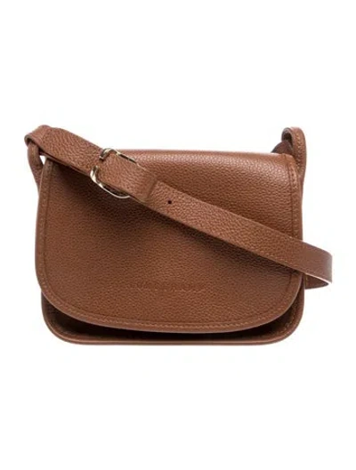 Pre-owned Longchamp Leather Crossbody Bag In Brown