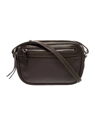 Pre-owned Longchamp Leather Crossbody Bag In Brown