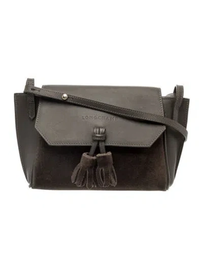 Pre-owned Longchamp Leather Crossbody Bag In Brown