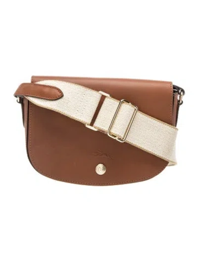 Pre-owned Longchamp Leather Crossbody Bag In Brown