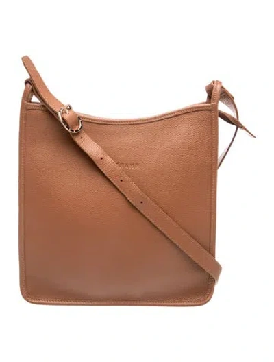 Pre-owned Longchamp Leather Crossbody Bag In Brown