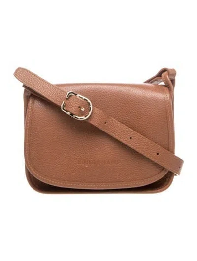 Pre-owned Longchamp Leather Crossbody Bag In Brown
