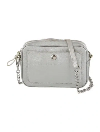 Pre-owned Longchamp Leather Crossbody Bag In Gray