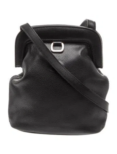 Pre-owned Longchamp Leather Crossbody Bag In Gray