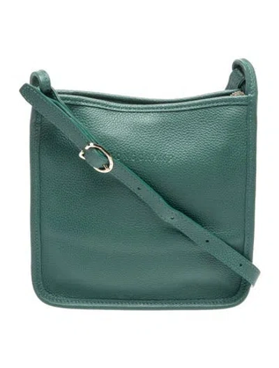 Pre-owned Longchamp Leather Crossbody Bag In Green