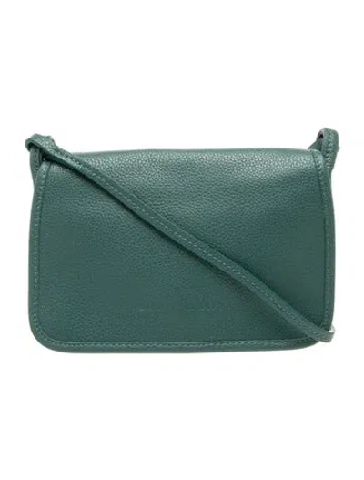 Pre-owned Longchamp Leather Crossbody Bag In Green