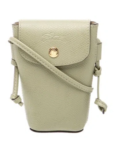 Pre-owned Longchamp Leather Crossbody Bag In Green