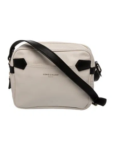 Pre-owned Longchamp Leather Crossbody Bag In Grey