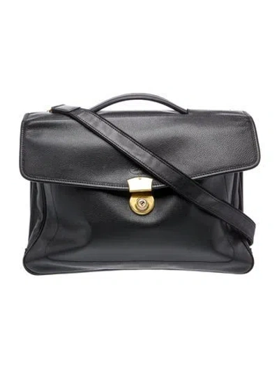 Pre-owned Longchamp Leather Crossbody Bag In Grey