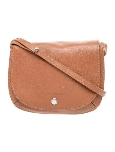 Pre-owned Longchamp Leather Crossbody Bag Medium In Brown