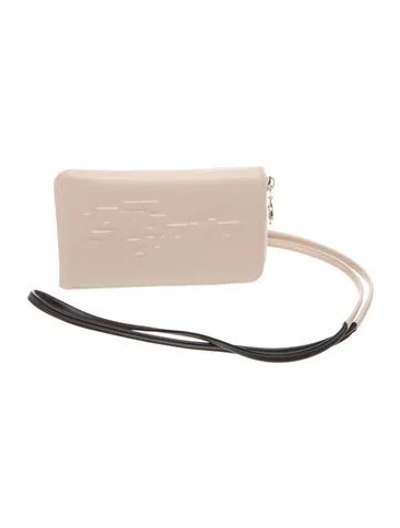 Pre-owned Longchamp Leather Crossbody Bag In Neutral