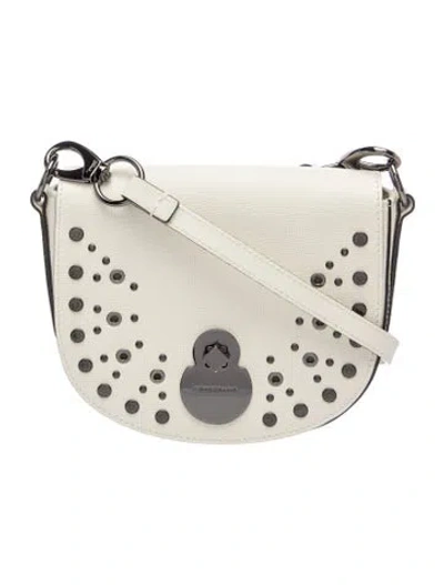 Pre-owned Longchamp Leather Crossbody Bag In Neutral