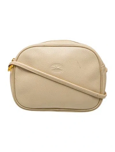 Pre-owned Longchamp Leather Crossbody Bag In Neutral