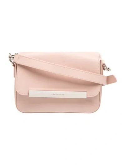 Pre-owned Longchamp Leather Crossbody Bag In Pink