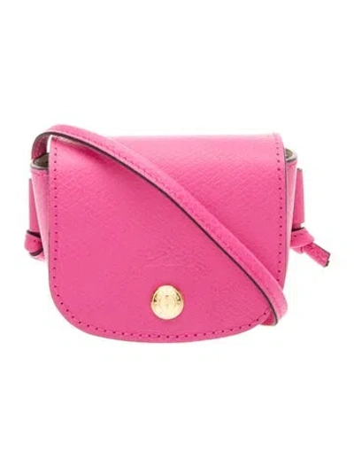 Pre-owned Longchamp Leather Crossbody Bag In Pink