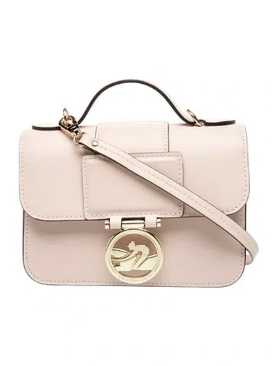 Pre-owned Longchamp Leather Crossbody Bag In Pink