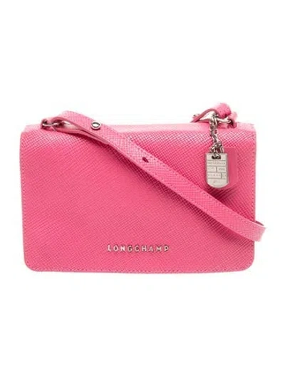 Pre-owned Longchamp Leather Crossbody Bag In Pink