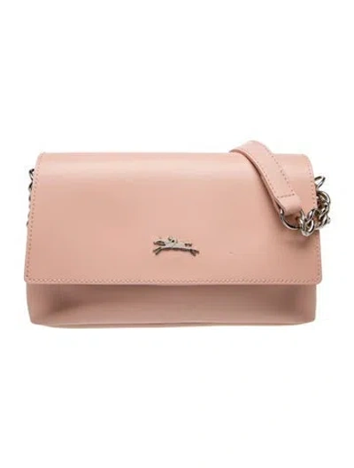Pre-owned Longchamp Leather Crossbody Bag In Pink
