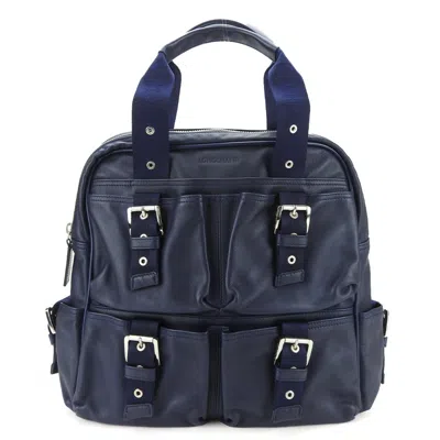 Pre-owned Longchamp Leather Handbag () In Blue