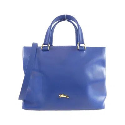 Pre-owned Longchamp Leather Handbag () In Blue