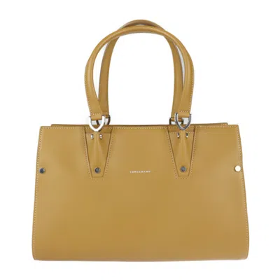 Pre-owned Longchamp Leather Handbag () In Brown