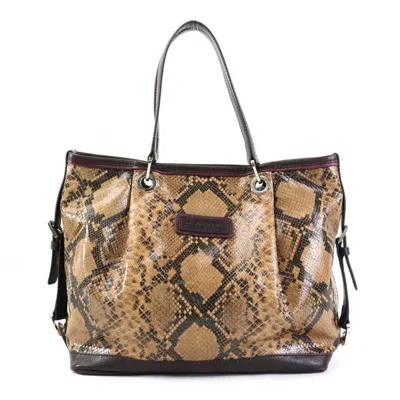 Pre-owned Longchamp Leather Handbag () In Brown