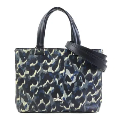 Pre-owned Longchamp Leather Handbag Shoulder Bag () In Black