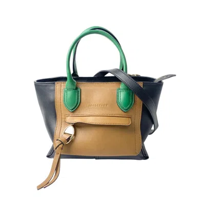 Pre-owned Longchamp Leather Handbag Shoulder Bag () In Multi