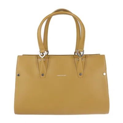 Pre-owned Longchamp Leather Handbag Shoulder Bag Tote Bag ()