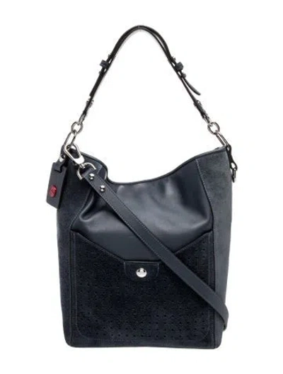 Pre-owned Longchamp Leather Hobo In Blue