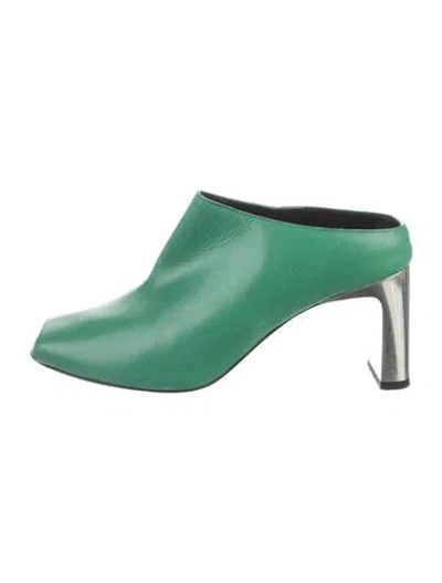 Pre-owned Longchamp Leather Mules In Multi