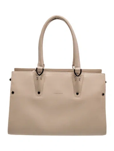 Pre-owned Longchamp Leather Paris Premier Tote In Brown