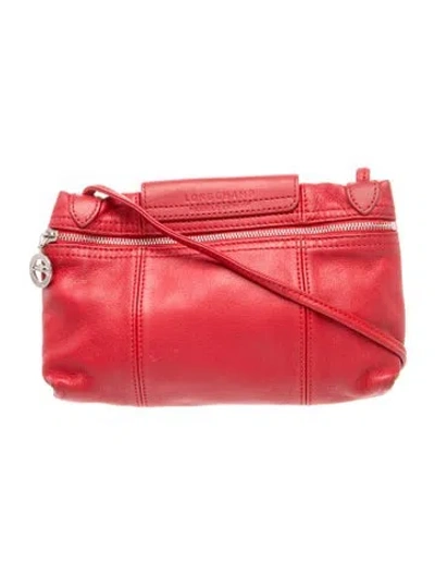 Pre-owned Longchamp Leather In Red