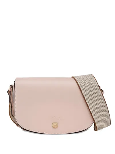 Longchamp Leather Shoulder Bag In Pink