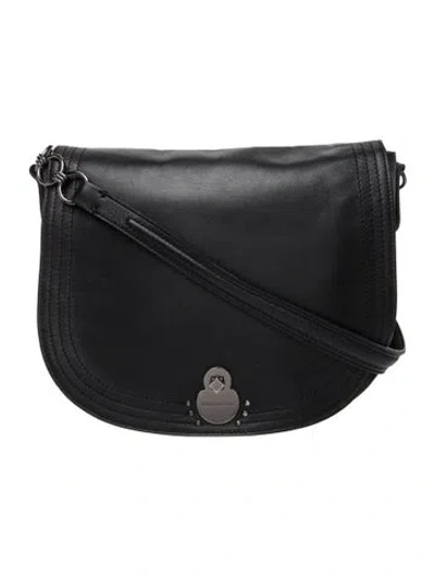 Pre-owned Longchamp Leather Shoulder Bag In Black