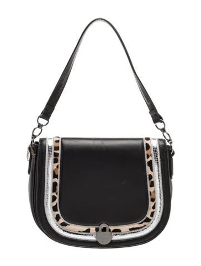 Pre-owned Longchamp Leather Shoulder Bag In Black