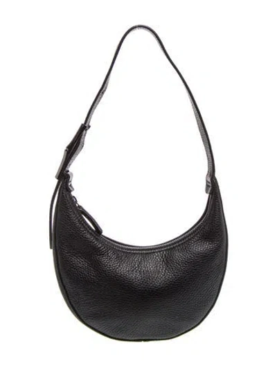 Pre-owned Longchamp Leather Shoulder Bag In Black