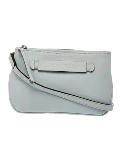 Pre-owned Longchamp Leather Shoulder Bag In Blue