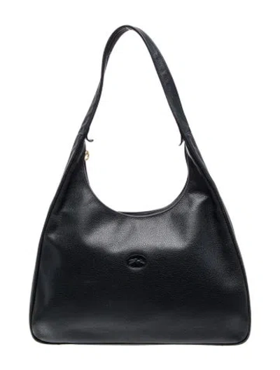 Pre-owned Longchamp Leather Shoulder Bag In Blue