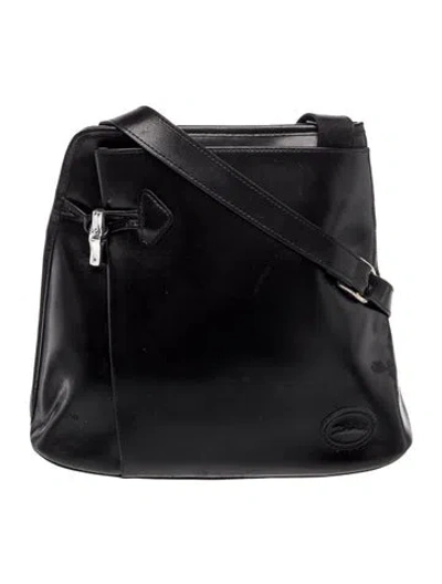 Pre-owned Longchamp Leather Shoulder Bag In Blue