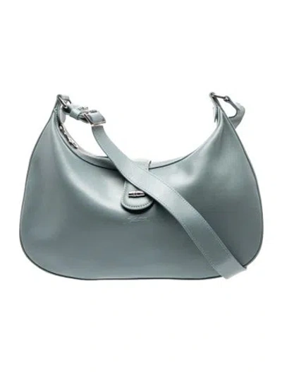 Pre-owned Longchamp Leather Shoulder Bag In Blue