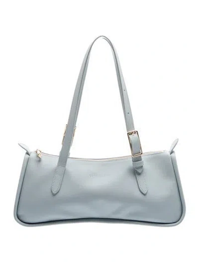Pre-owned Longchamp Leather Shoulder Bag In Blue
