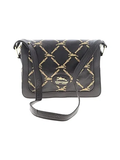 Pre-owned Longchamp Leather Shoulder Bag In Brown