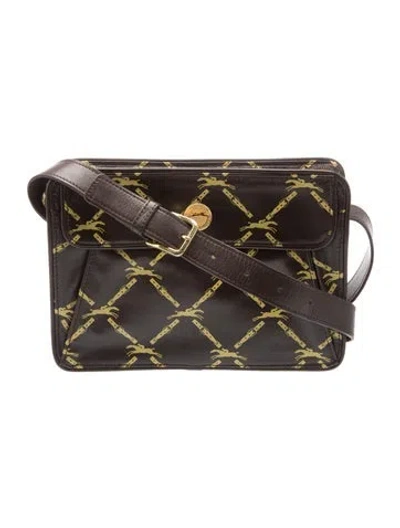 Pre-owned Longchamp Leather Shoulder Bag In Brown
