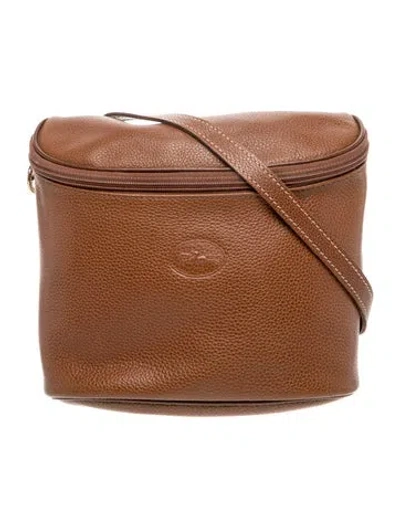 Pre-owned Longchamp Leather Shoulder Bag In Brown