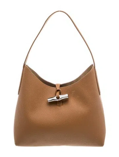 Pre-owned Longchamp Leather Shoulder Bag In Brown