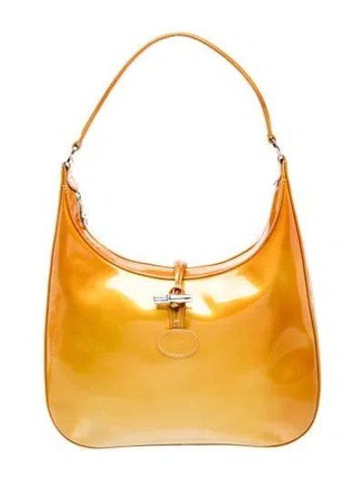 Pre-owned Longchamp Leather Shoulder Bag In Brown